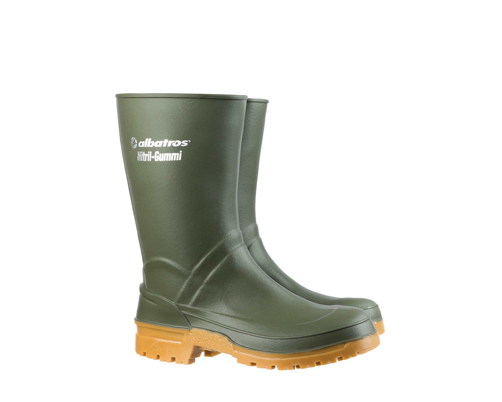 ALBATROS Guardian Mid Nitrilgummistiefel grün Seitenansicht #farbe_grün