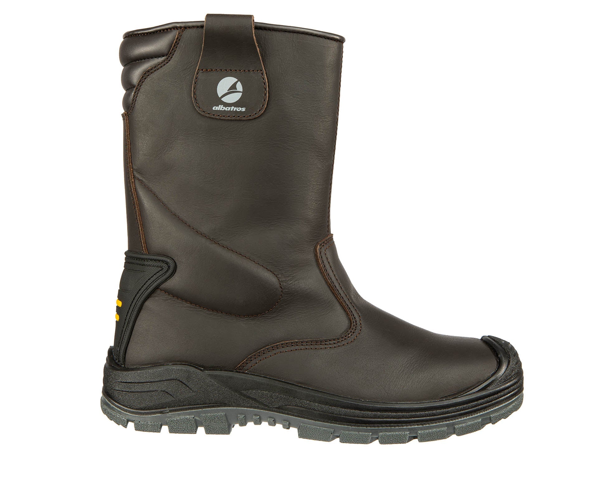 ALBATROS Rigger Boot Stiefel S3 braun Seitenansicht
