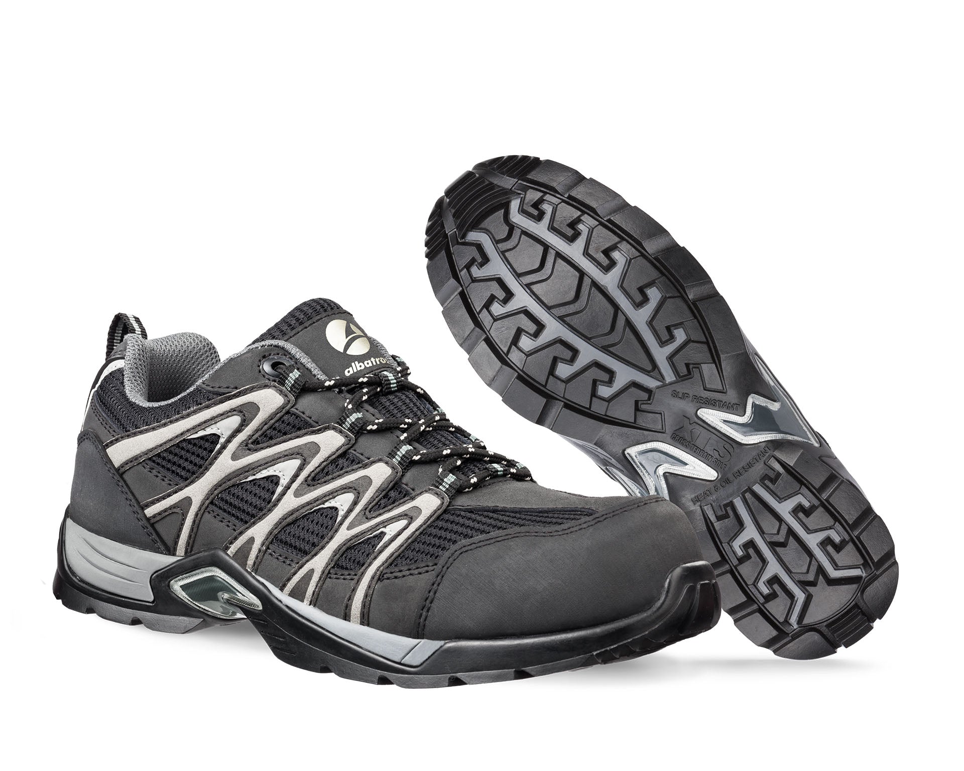 ALBATROS SILVER RACER XTS LOW Sicherheitsschuh S1P schwarz Herren Paarbild