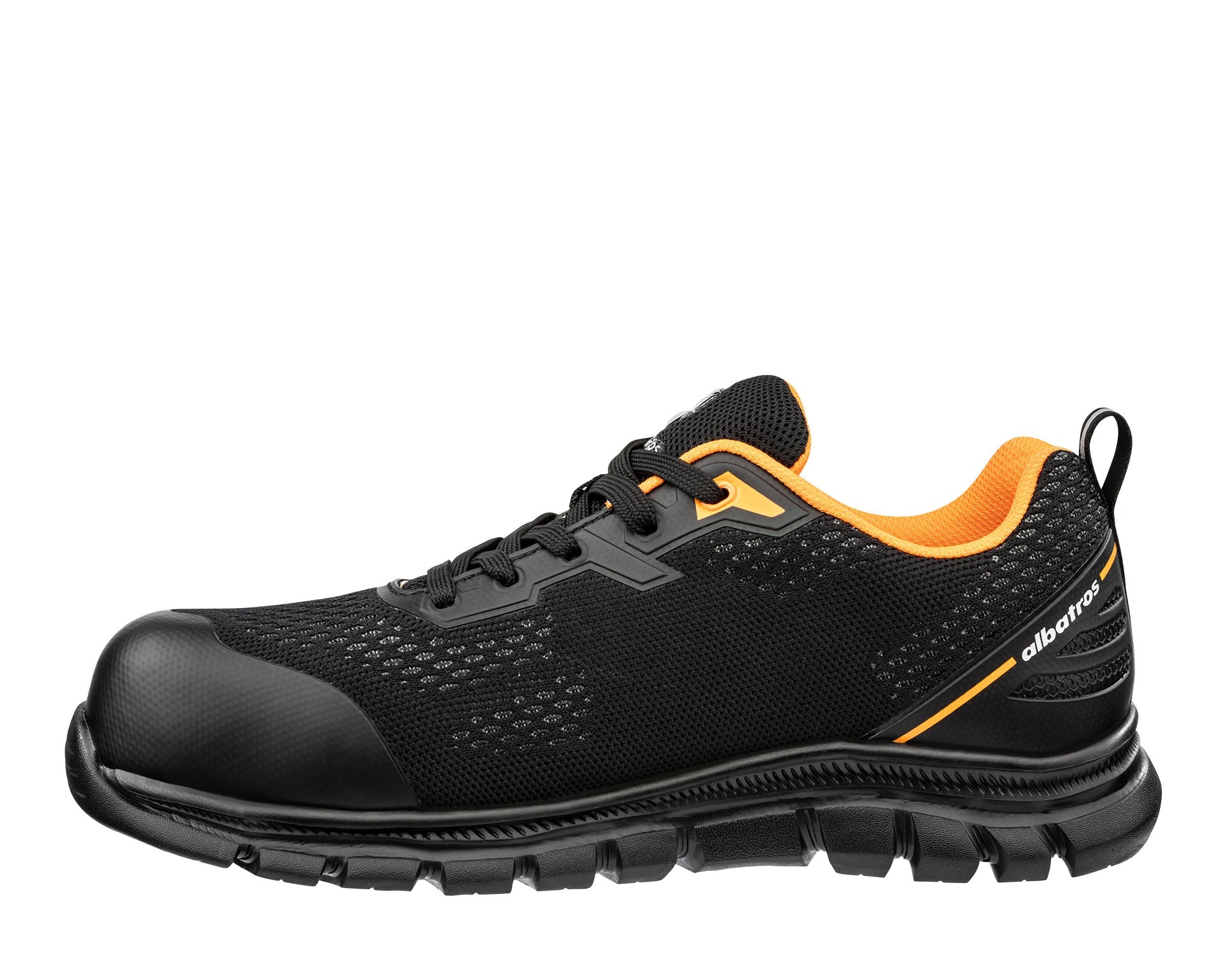 ALBATROS LEVITATE GREY LOW Sicherheitsschuh S1PS orange links #akzentfarbe_orange