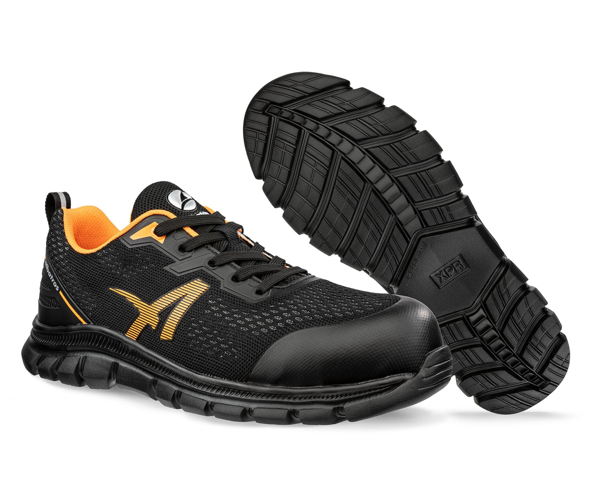 ALBATROS LEVITATE GREY LOW Sicherheitsschuh S1PS orange Paaransicht #akzentfarbe_orange