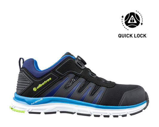 ALBATROS BREEZE QL IMPULSE LOW Sicherheitsschuh S1P ESD schwarz rechts