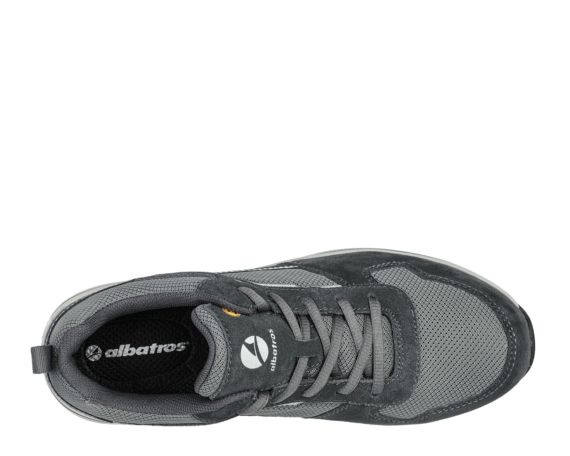 ALBATROS COURT LOW Sicherheitsschuh S1P ESD grau Herren oben #farbe_grau