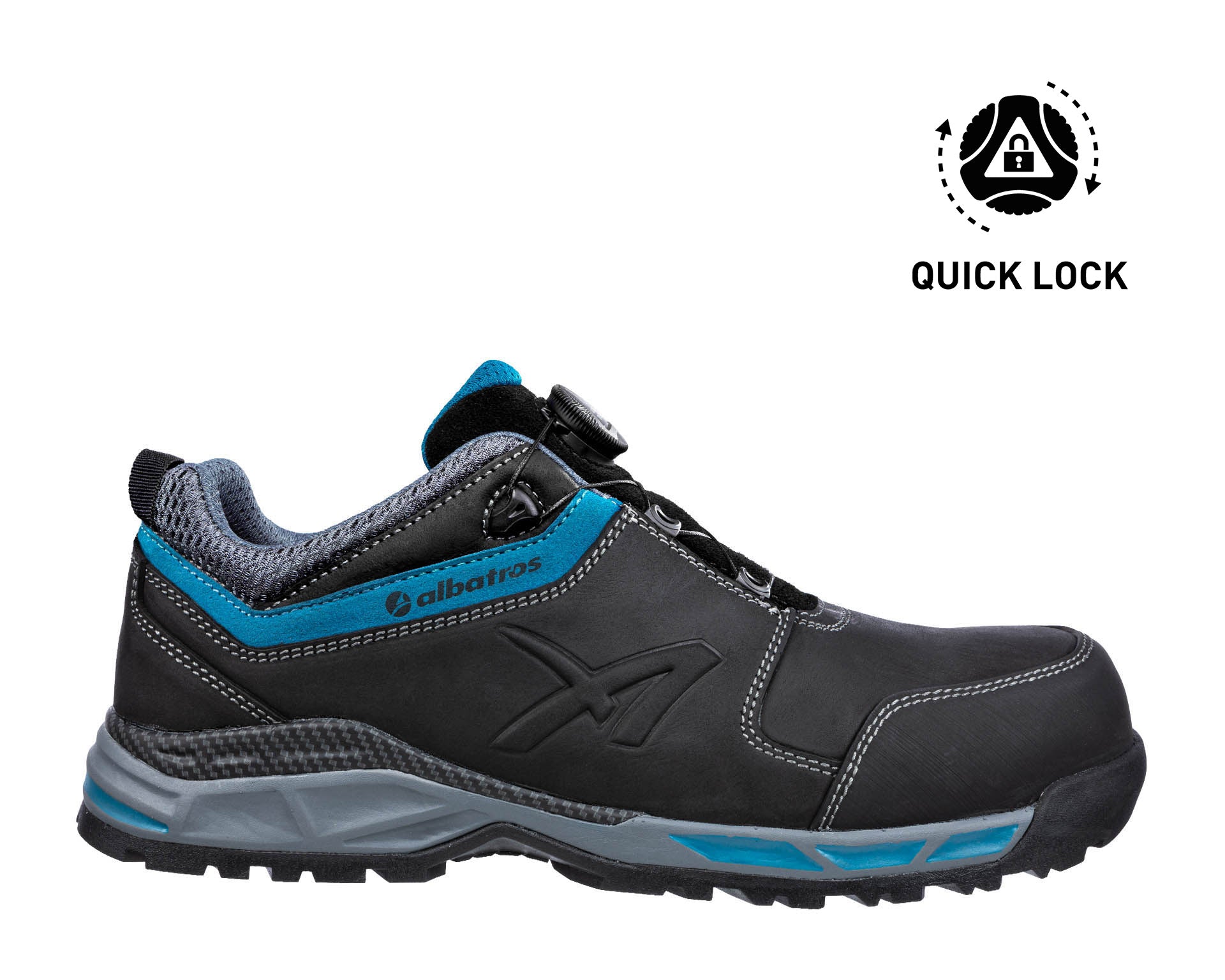 ALBATROS TOFANE QL CTX LOW Sicherheitsschuh S3S ESD schwarz Herren rechts