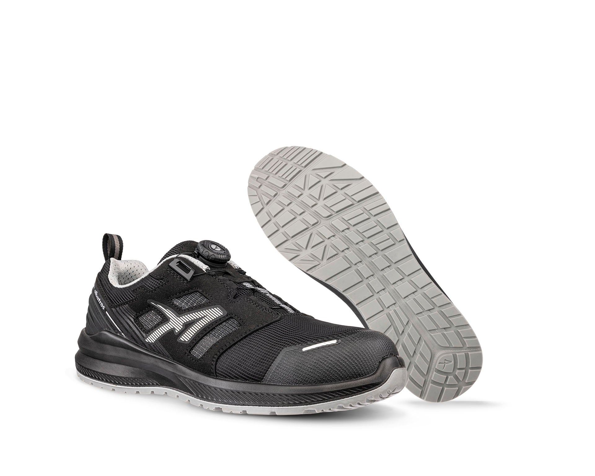 ALBATROS AIRFLOW BLK QL LOW Sicherheitsschuh S1PL ESD schwarz Paaransicht