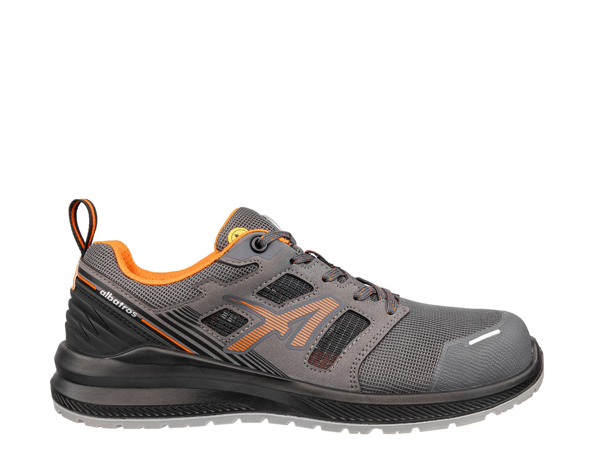 ALBATROS AIRFLOW LOW Sicherheitsschuh S1PL ESD grau rechts
