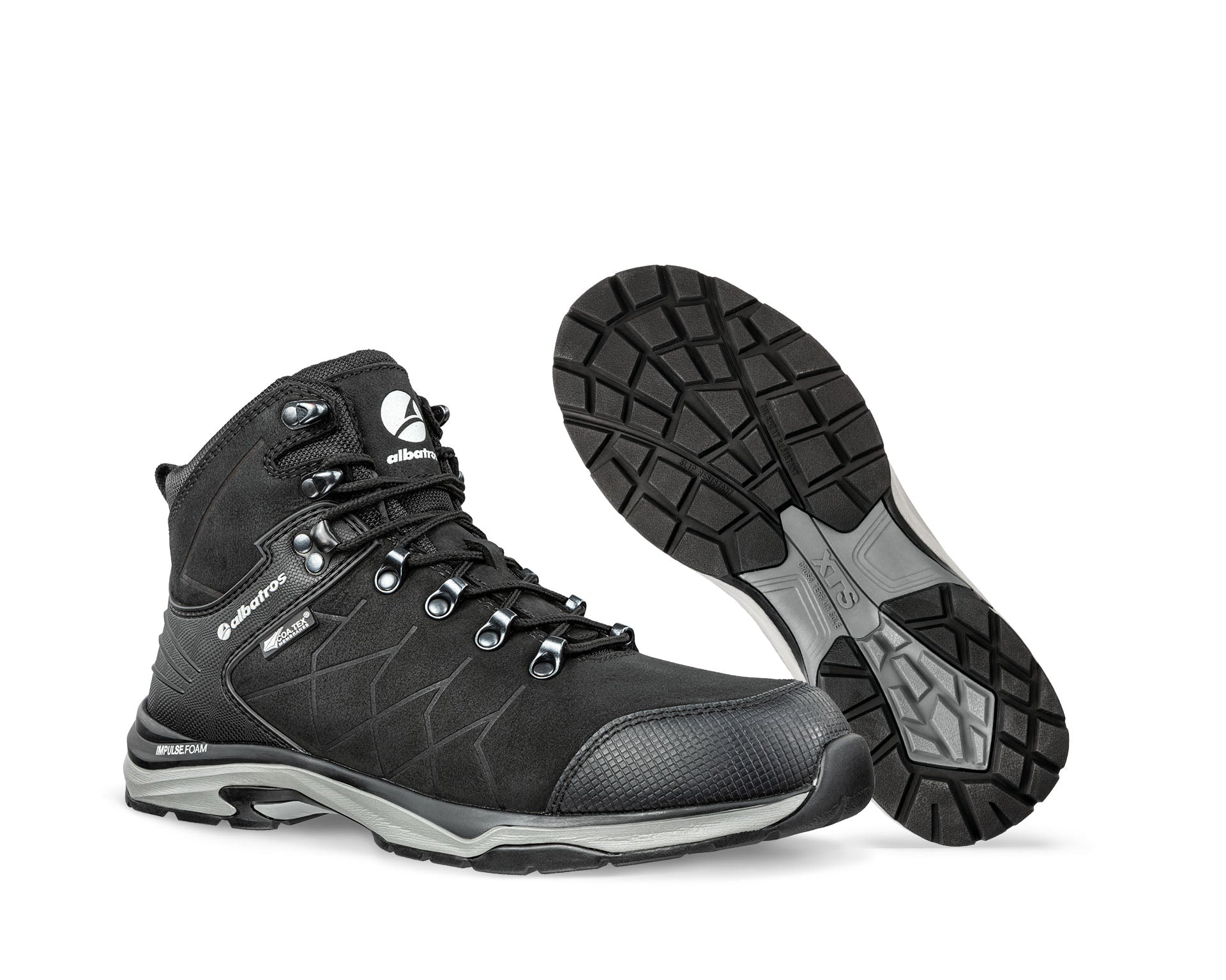 ALBATROS ISCHGL CTX MID Berufsschuh O2 schwarz Paaransicht #farbe_schwarz