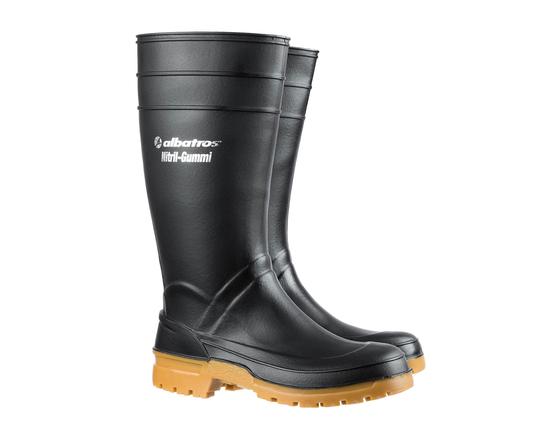 ALBATROS Guardian High Nitrilgummistiefel schwarz Paarbild #farbe_schwarz