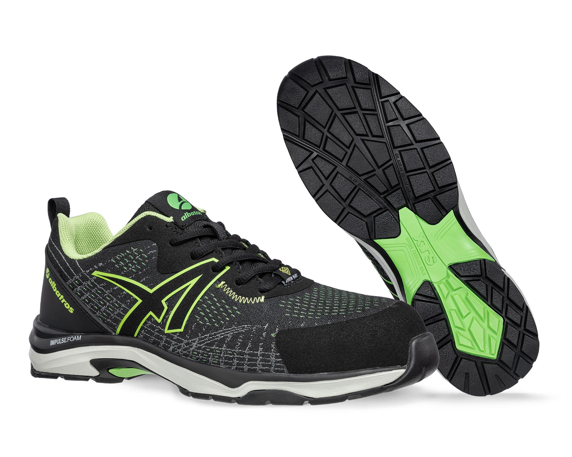 ALBATROS SPLENDID LOW Sicherheitsschuh S1P ESD schwarz Paaransicht