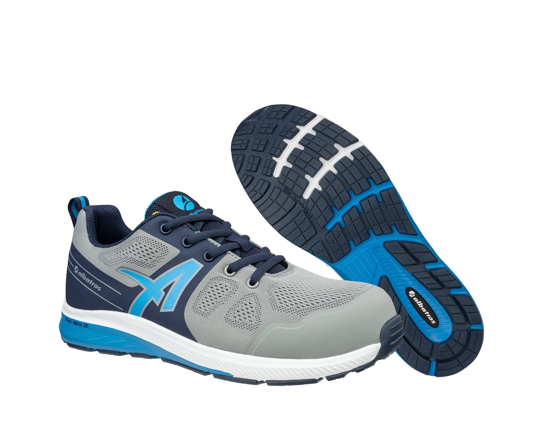 ALBATROS VORTEX IMPULSE LOW Sicherheitsschuh S1PS ESD grau Paaransicht