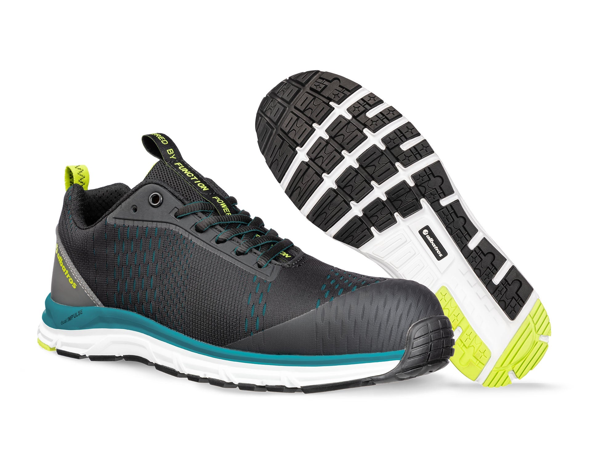 ALBATROS AER55 IMPULSE LOW Sicherheitsschuh S1P ESD schwarz Paaransicht #farbe_schwarz