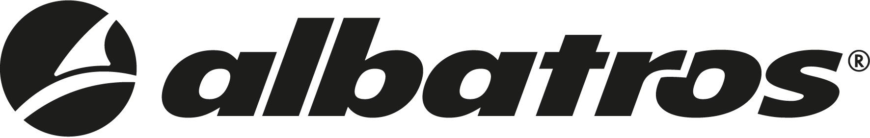 Markenlogo von ALBATROS in Schwarz.
